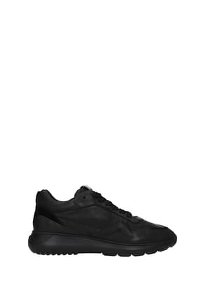Hogan Sneakers Men Leather Black