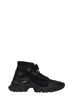 Moncler Sneakers Men Fabric  Black