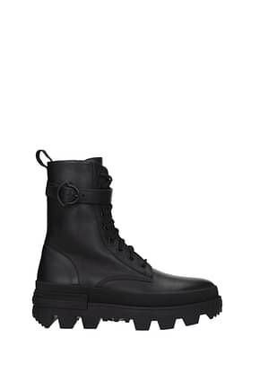 Moncler Ankle boots carinne Women Leather Black
