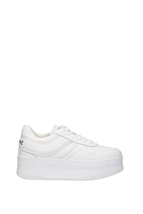 Celine Sneakers Mujer Piel Blanco