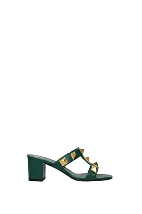 Valentino Garavani Sandals Women Leather Green