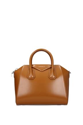 Givenchy Handbags antigona small Women Leather Brown Tan