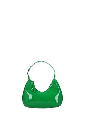 By Far Handbags baby amber Women Patent Leather Green