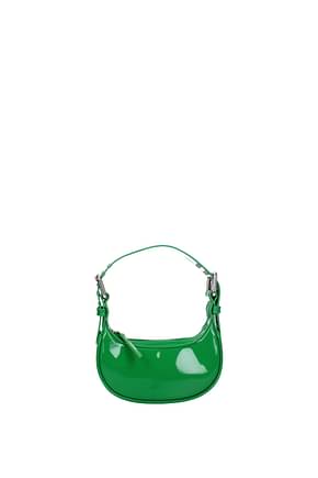 By Far Shoulder bags soho Women Patent Leather Green
