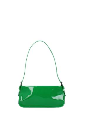 By Far Shoulder bags dulce Women Patent Leather Green