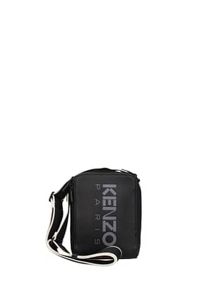 Kenzo Crossbody Bag Men Leather Black