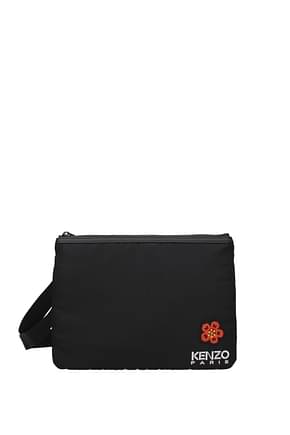Kenzo Crossbody Bag Men Fabric  Black