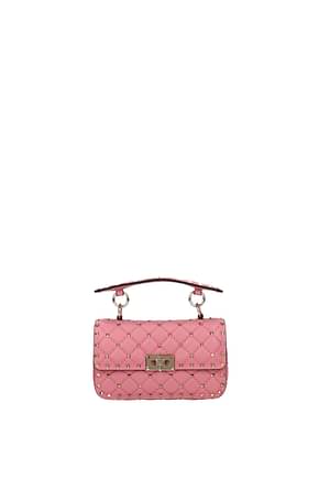 Valentino Garavani Handbags rockstud spike Women Leather Pink Candy Rose