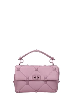 Valentino Garavani Handbags roman stud Women Leather Pink Mauve