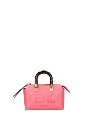 Fendi Handbags by the way Women Leather Pink Dahlia