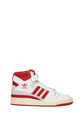 Adidas Sneakers forum 84 Herren Leder Weiß Rot