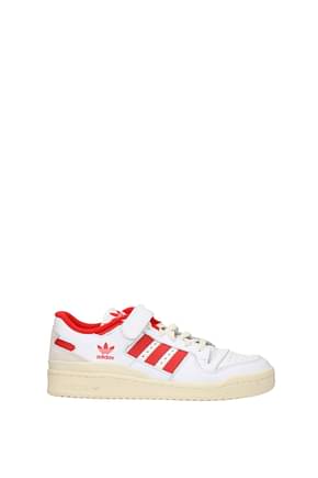 Adidas Sneakers forum Men Leather White Red