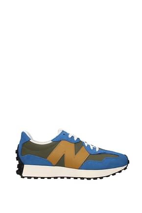 New Balance Sneakers 327 Men Suede Blue Rope