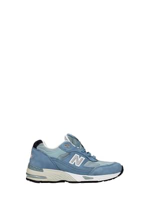 New Balance Sneakers 991 Women Suede Heavenly Chambray