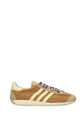 Adidas Sneakers country Men Fabric  Beige Camel