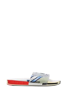 Adidas Slippers and clogs micro adilette Men Fabric  Multicolor