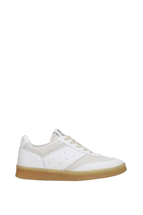 Maison Margiela Sneakers mm6 Men Leather White Off White