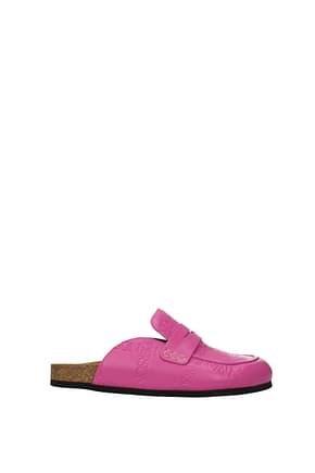 Jw Anderson Slippers and clogs Women Leather Fuchsia