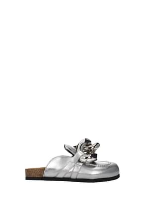 Jw Anderson Slippers and clogs Women Leather Silver