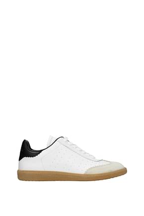 Isabel Marant Sneakers Men Leather White Black