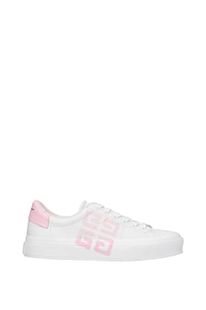 Givenchy Sneakers city sport Women Leather White Pink