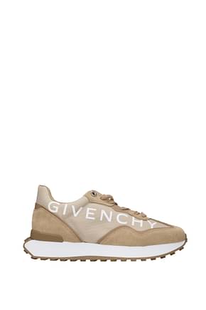 Givenchy أحذية رياضية giv runner رجال سويدي اللون البيج جمل