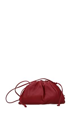 Bottega Veneta Clutches the pouch Women Leather Red Dark Red
