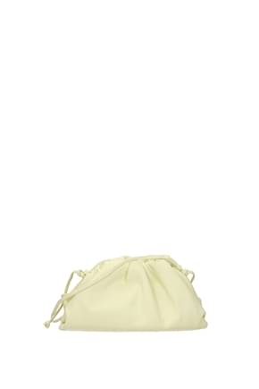 Bottega Veneta Clutches the pouch Women Leather Yellow Cream