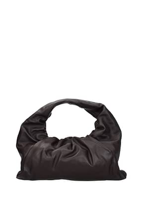 Bottega Veneta Handbags Women Leather Brown Dark Chocolate