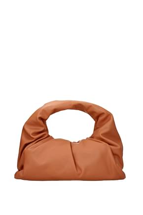 Bottega Veneta Handbags Women Leather Brown Terracotta