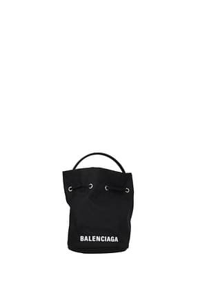 Balenciaga Handbags Women Fabric  Black White