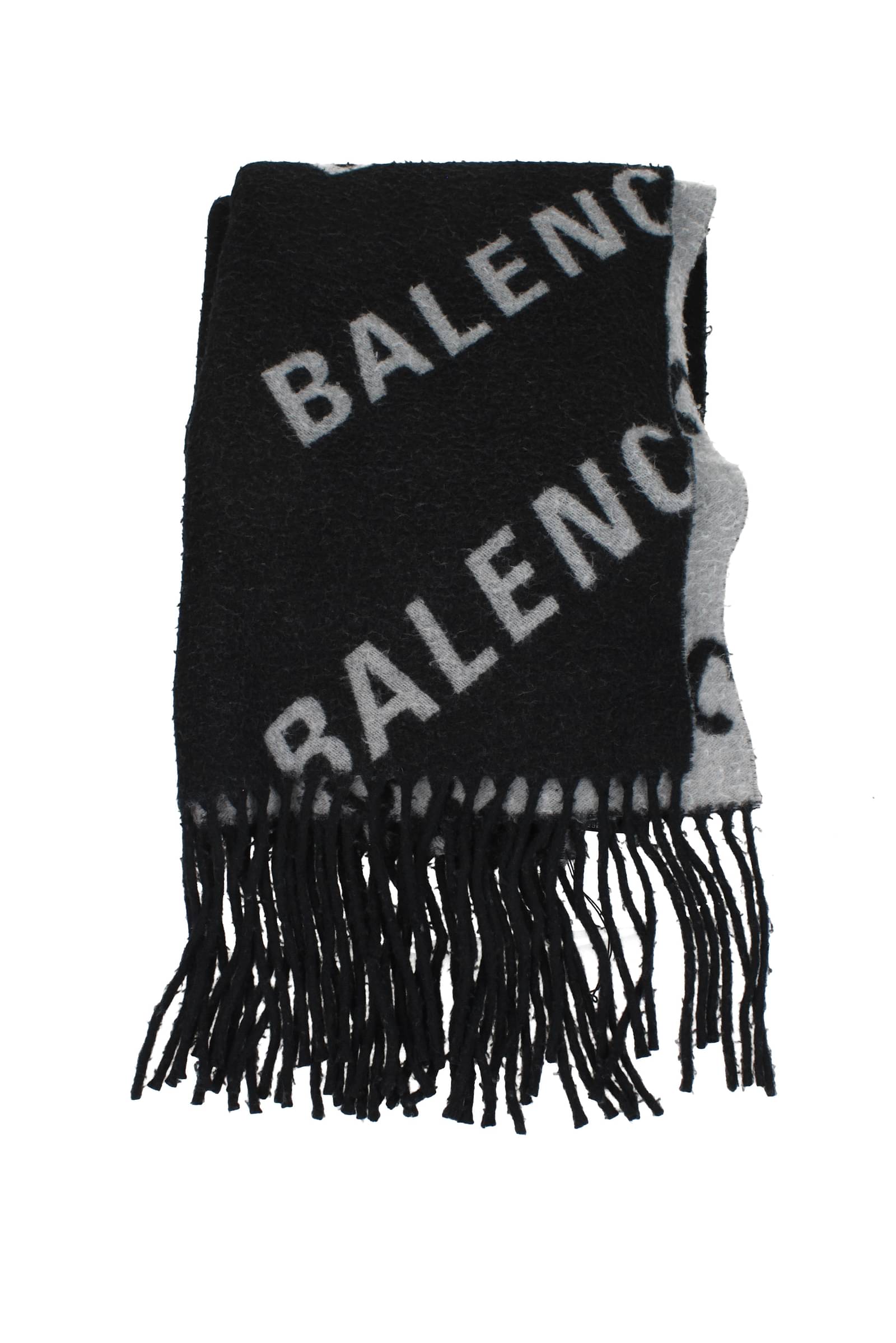 Schal aus wollmischung mit logo adidas  Balenciaga  Herren   Luisaviaroma