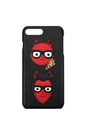 Dolce&Gabbana iPhone cover iphone 7 plus Men Leather Black