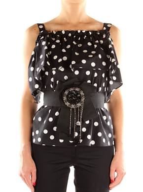Dolce&Gabbana Cinturones Altos Mujer Tejido Negro