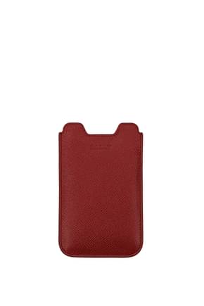 Bally Coque pour smartphone branto Homme Cuir Rouge