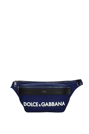 Dolce&Gabbana Backpack and bumbags Men Fabric  Blue