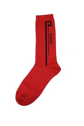 Givenchy Socks Men Cotton Red Black