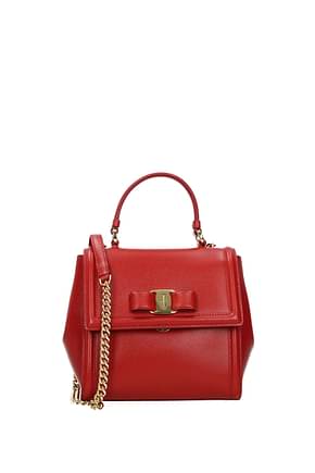 Salvatore Ferragamo Crossbody Bag carrie Women Leather Red