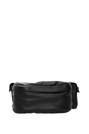GCDS Backpack and bumbags Men Leather Black