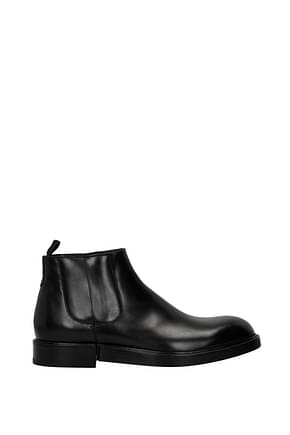 Dolce&Gabbana Ankle Boot beatles Men Leather Black