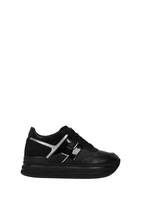 Hogan Sneakers Women Leather Black