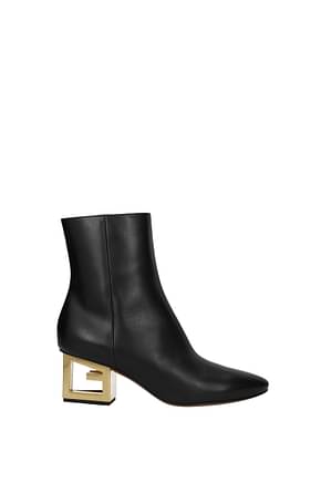 Givenchy Ankle boots triangle Women Leather Black