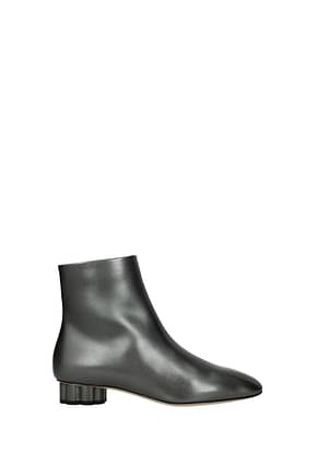 Salvatore Ferragamo Ankle boots Women Leather Gray