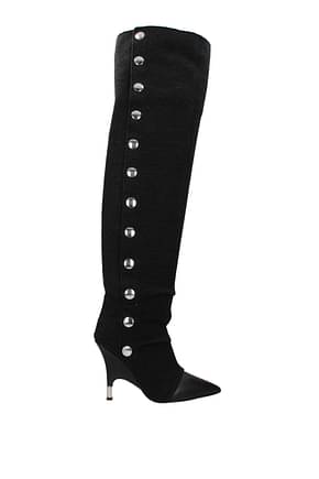 Giuseppe Zanotti Boots Women Fabric  Black