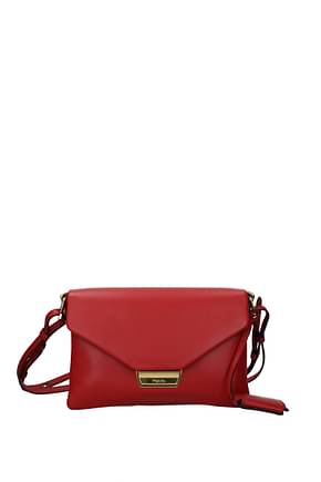 Prada Shoulder bags Women Leather Red