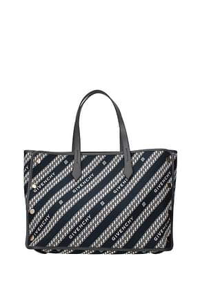 Givenchy Handtaschen bond Damen Stoff Blau Grau