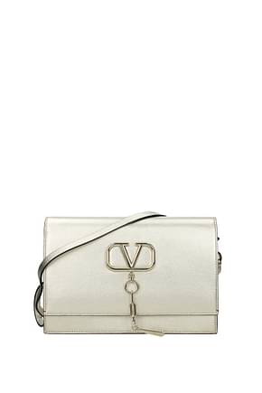 Valentino Garavani Crossbody Bag Women Leather Gold