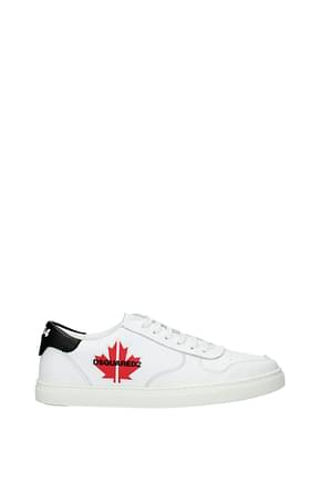 Dsquared2 Sneakers Men Leather White Black