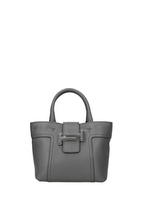 Tod's Handbags Women Leather Gray