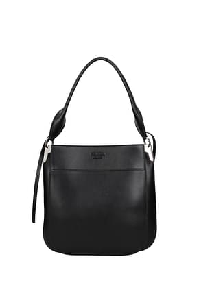 Prada Shoulder bags Women Leather Black